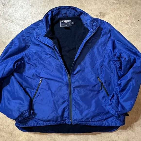 Polo Sport Ralph Lauren Jacket Mens XL fleece lined EUC - Picture 2 of 10